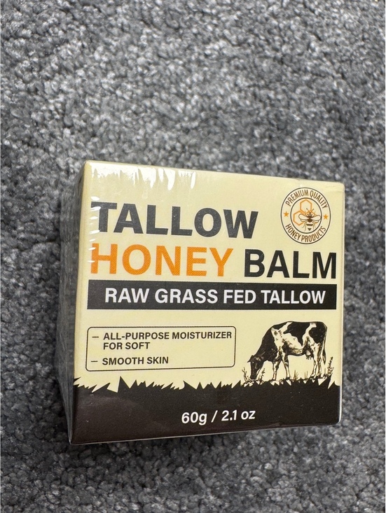 Other - Tallow Honey Balm Raw Grass Fed Beef Tallow Raw Honey Face Body Moisturizer 60g